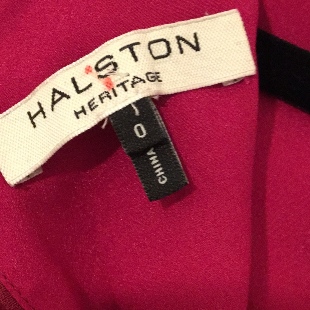 Halston Heritage Womens Cape Sleeve Satin Dress - Picture 8 of 8